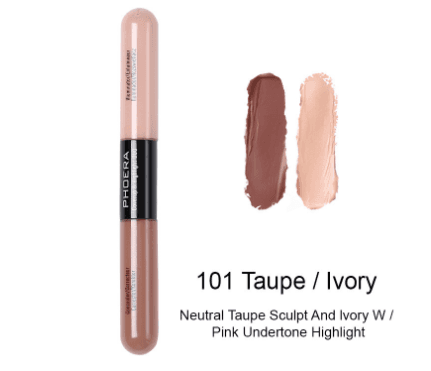 Corrector Líquido Iluminador Doble Cabezal para Todos los Tonos de Piel