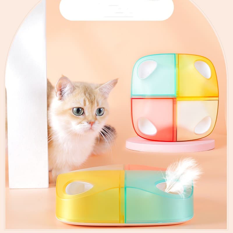 Juguete Interactivo Automático con Plumas para Gatos