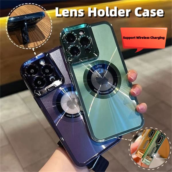 Funda iPhone con Soporte Magnético y Patrón CD