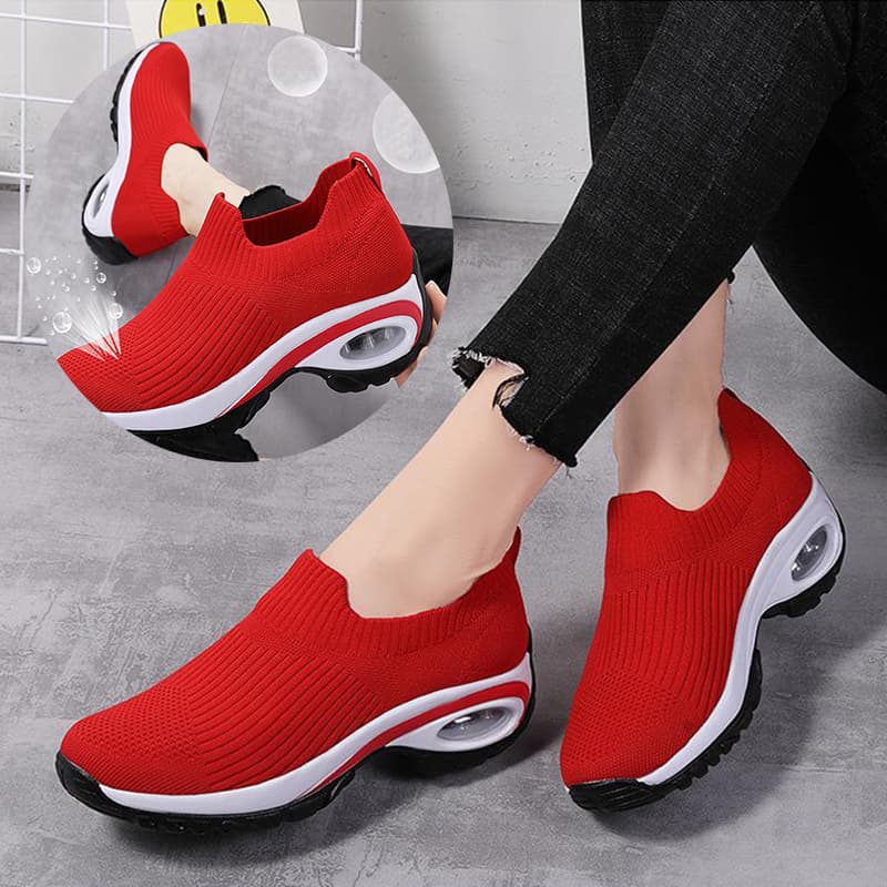 Zapatillas Deportivas Mujer Air Cushion Mesh Transpirables
