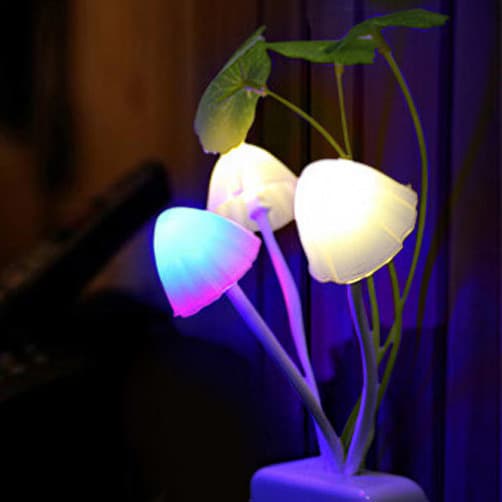 Lámpara LED Seta de Colores con Sensor