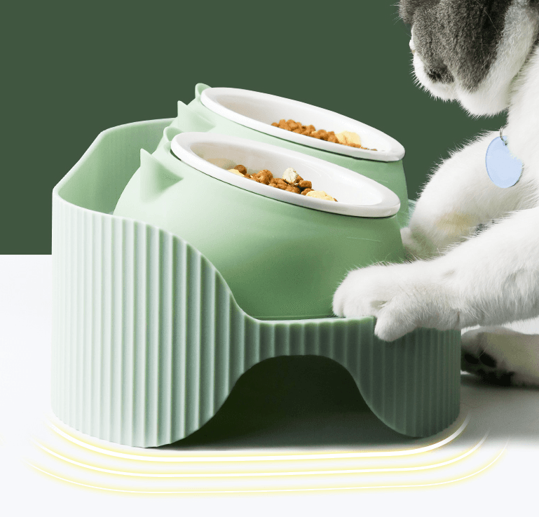 Comedero Cerámico para Gatos - Protección Cervical