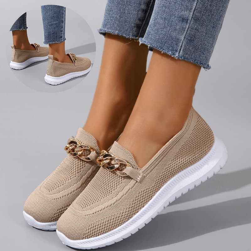 Zapatos Deportivos Mujer Malla con Cadena