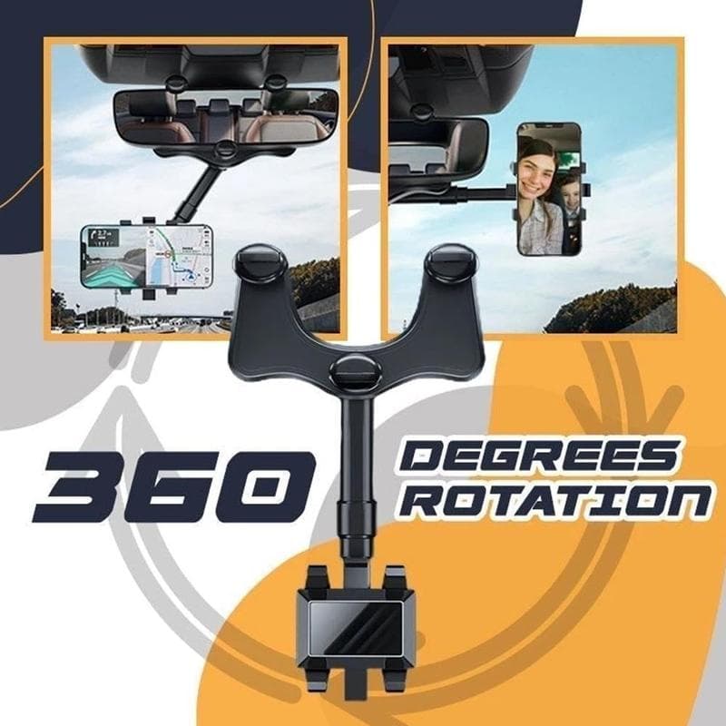 Soporte para Teléfono en Espejo Retrovisor 360°