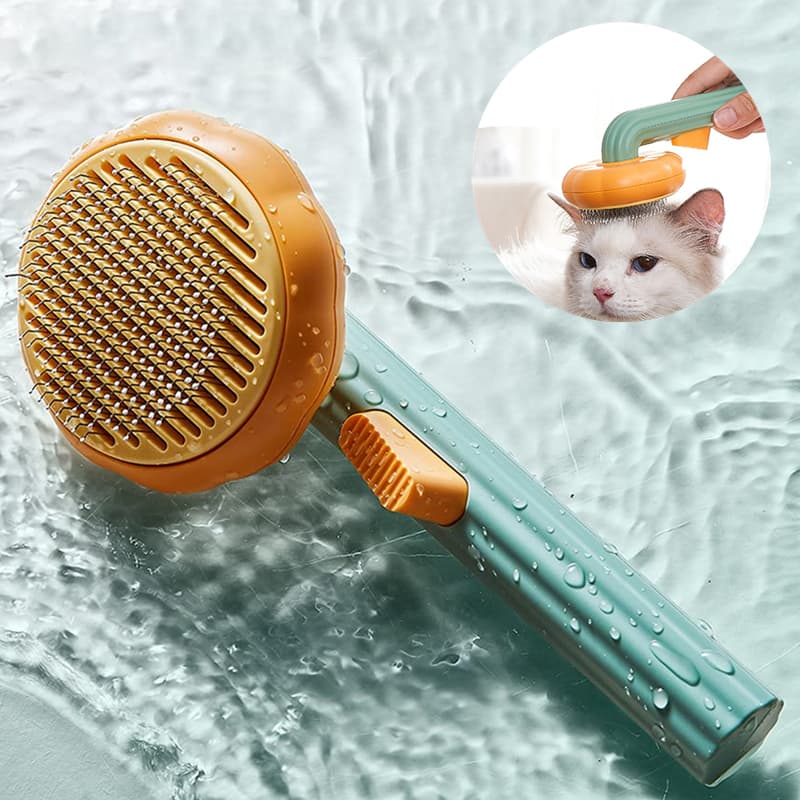 Cepillo de Acero para Gatos Autolimpiable