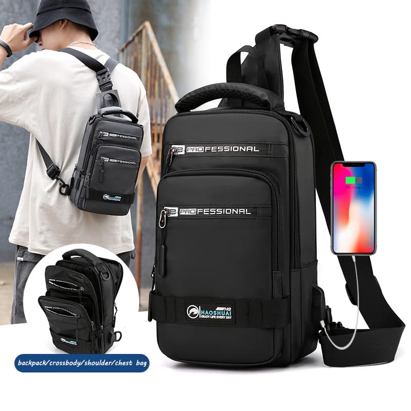 Mochila Multifunción para Hombre con Puerto USB