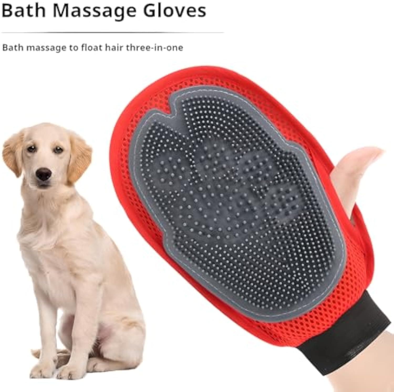 Guante de Baño y Cepillado para Mascotas