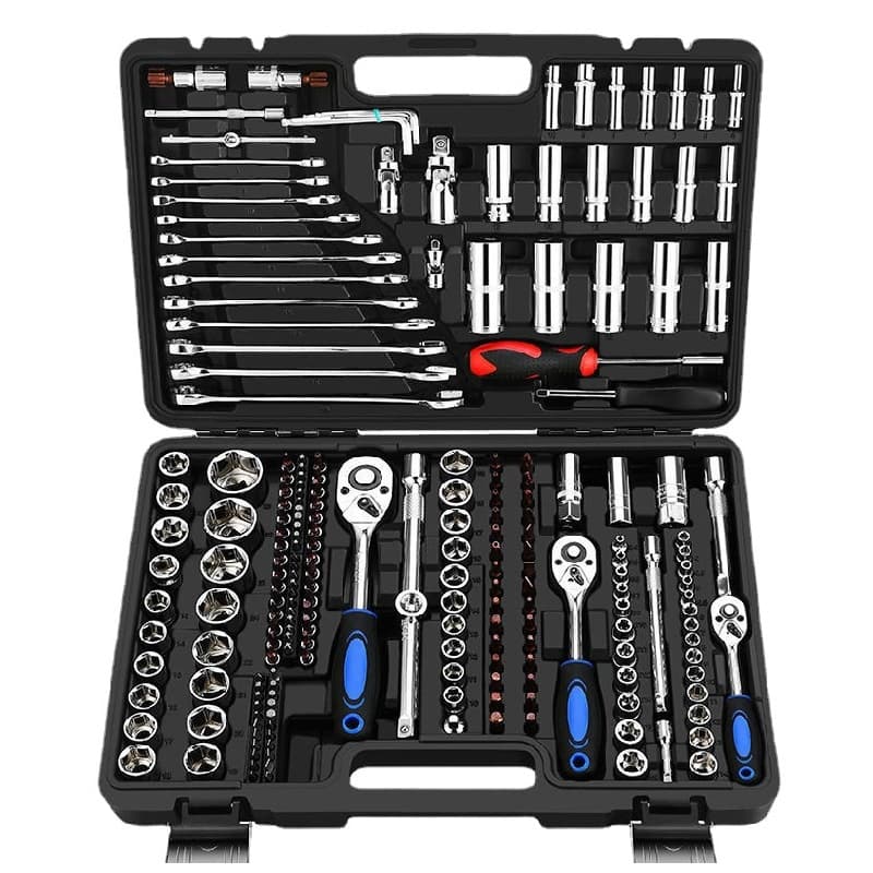 Juego de Llaves de Carraca y Sockets Profesionales