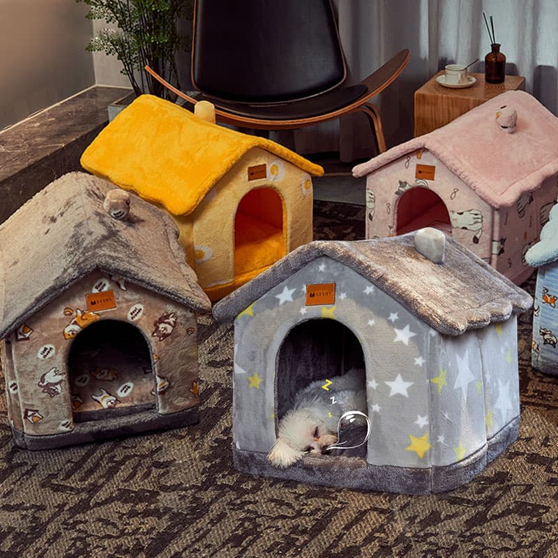 Casa Plegable para Mascotas con Nido Removible