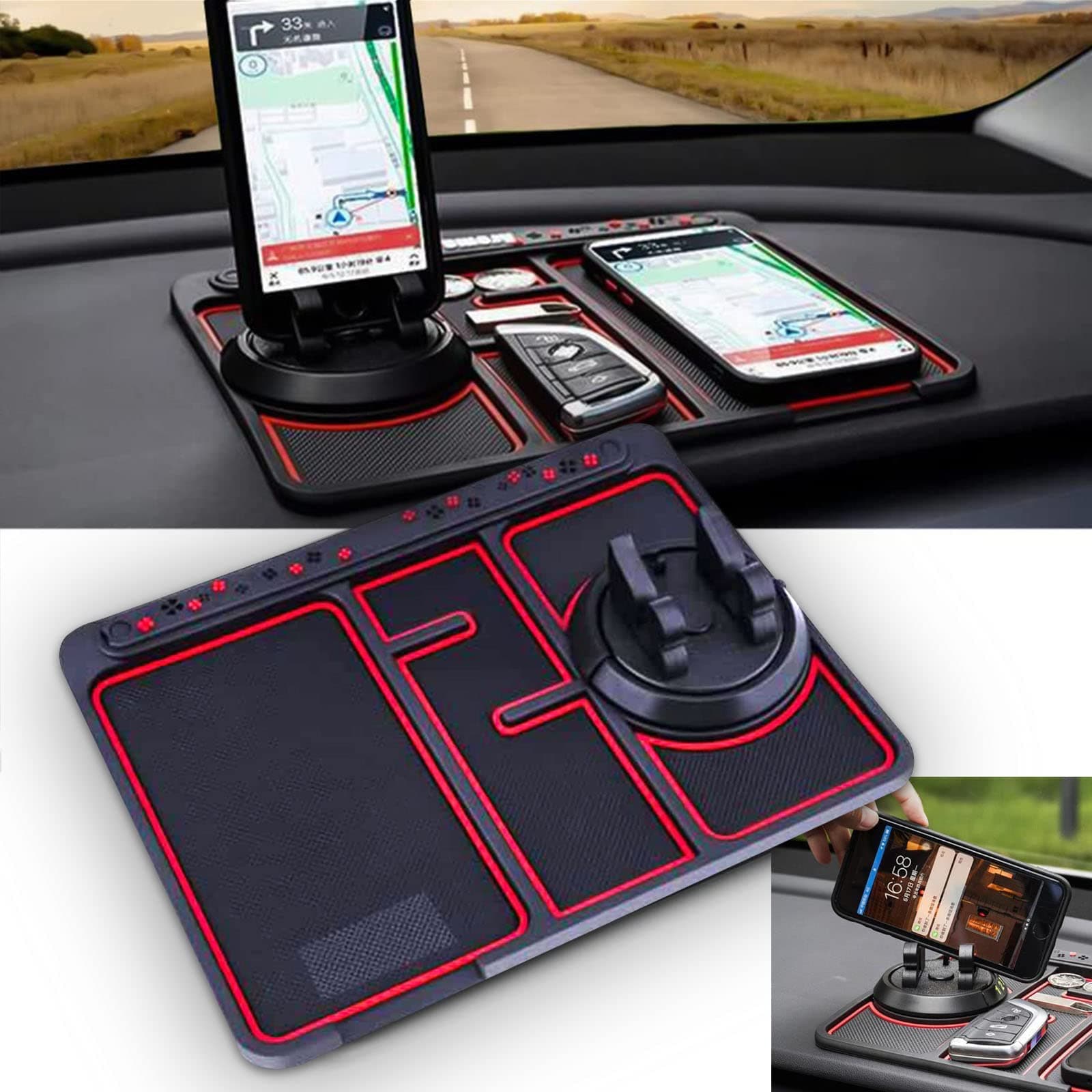 Soporte Antideslizante para Teléfono en el Coche