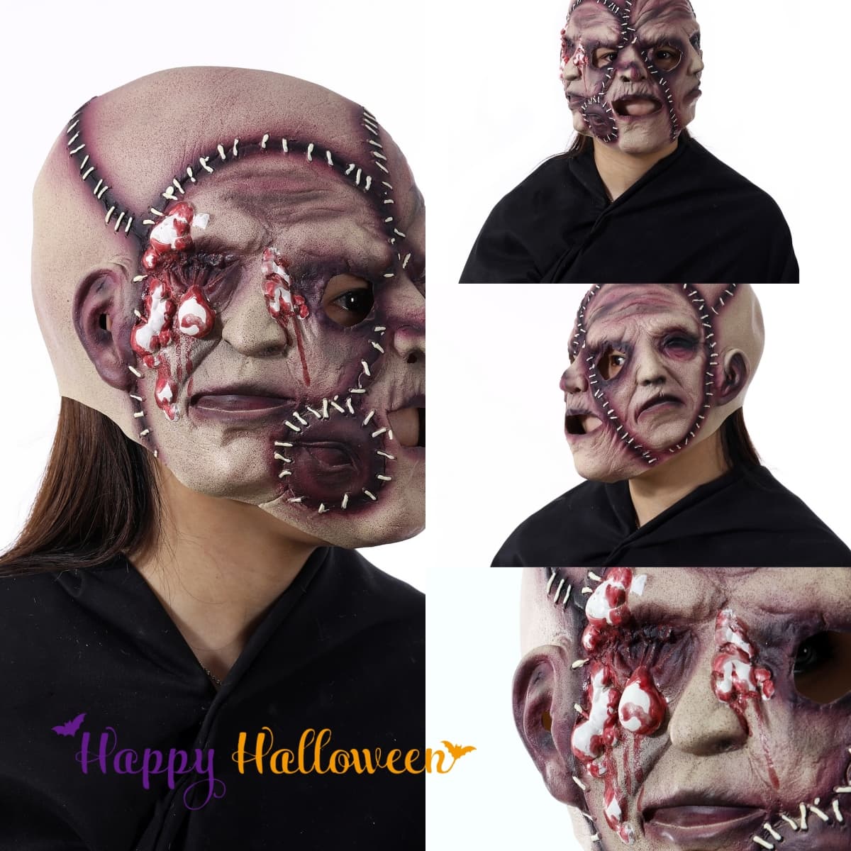 Máscara Halloween Grimace Horror 3D - Disfraz Cosplay Terrorífico
