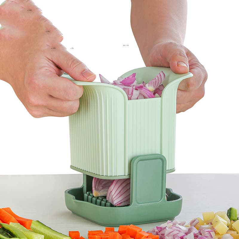 Cortador Multifuncional de Verduras con Prensa Manual