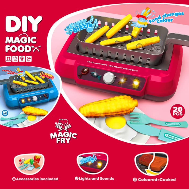 Juguete de Cocina Inductiva para Niños DIY con Cambio de Color