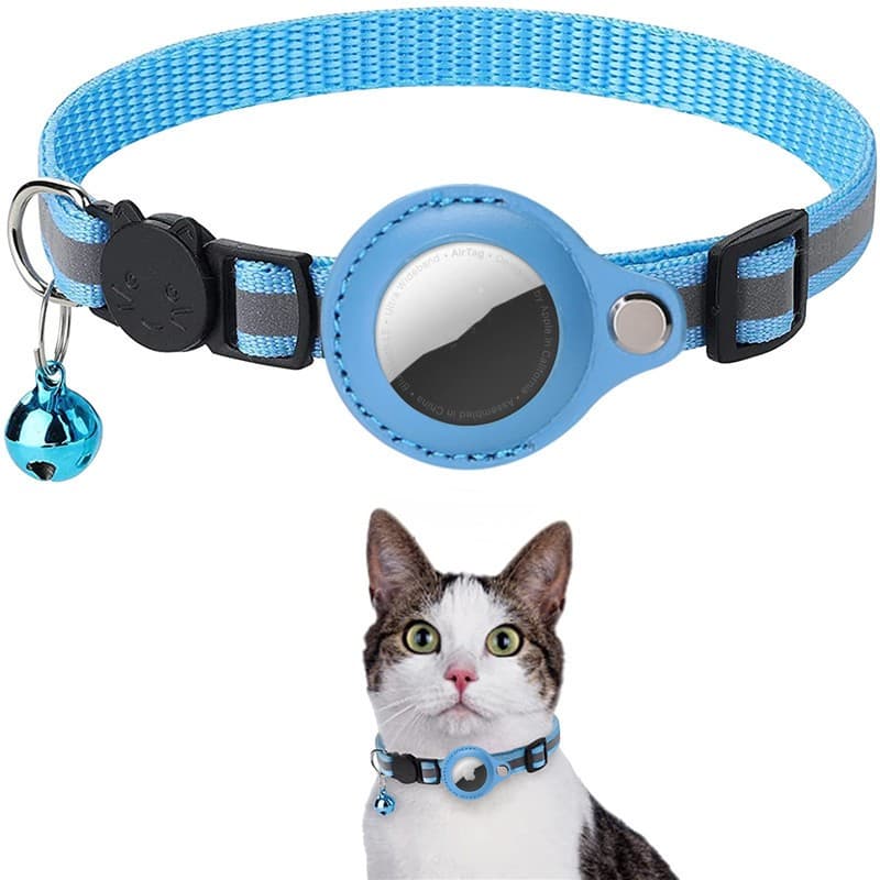 Collar para Mascotas con AirTag y Campana Reflectante