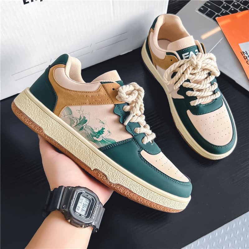 Zapatillas Casuales con Cordones Plataforma Cómoda