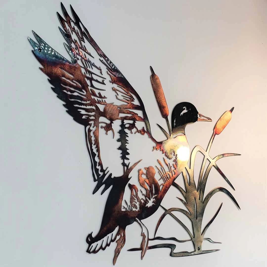 Decoración de Pared Pato Aleación