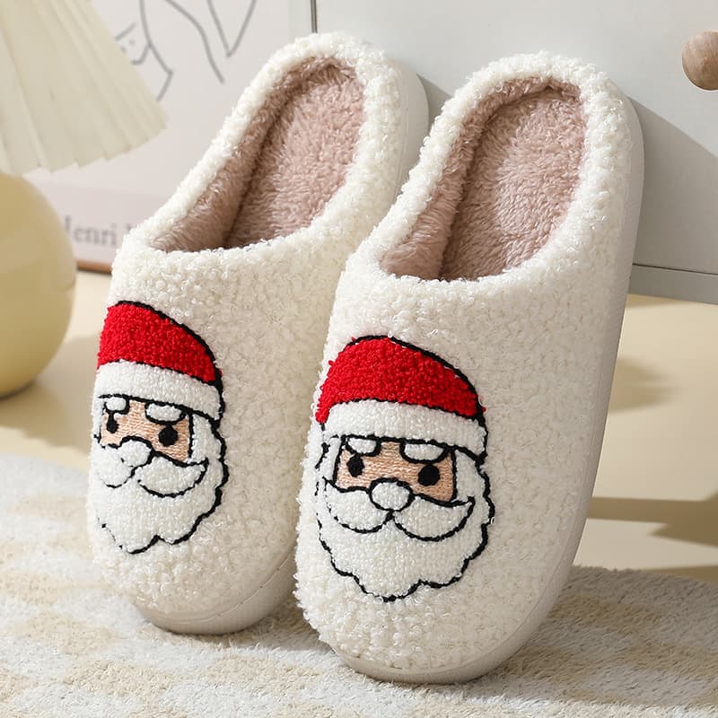 Zapatillas de Casa Navideñas Papá Noel Algodón Unisex