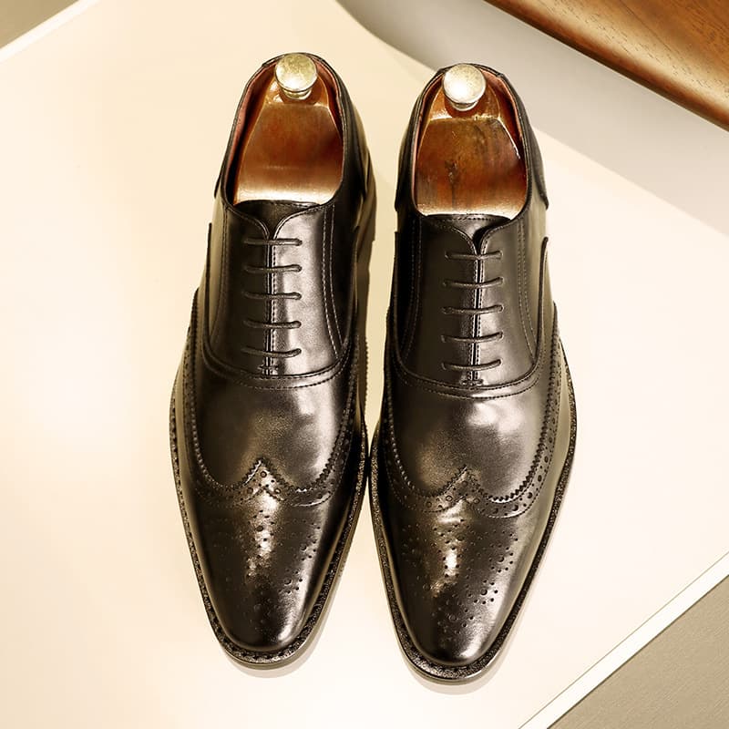Zapatos Oxford Hombre Cuero Suela Goma