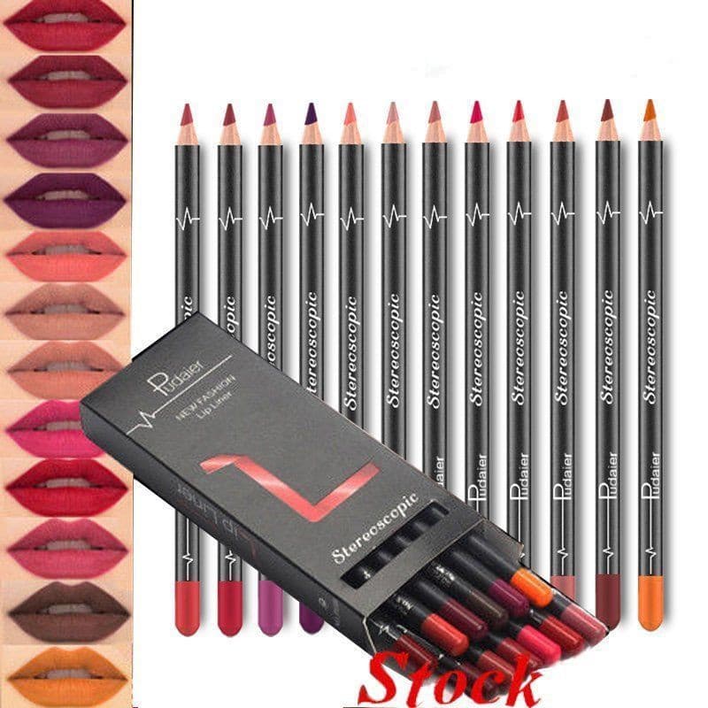 Set 36 Lápices de Labios Impermeables Color Nude