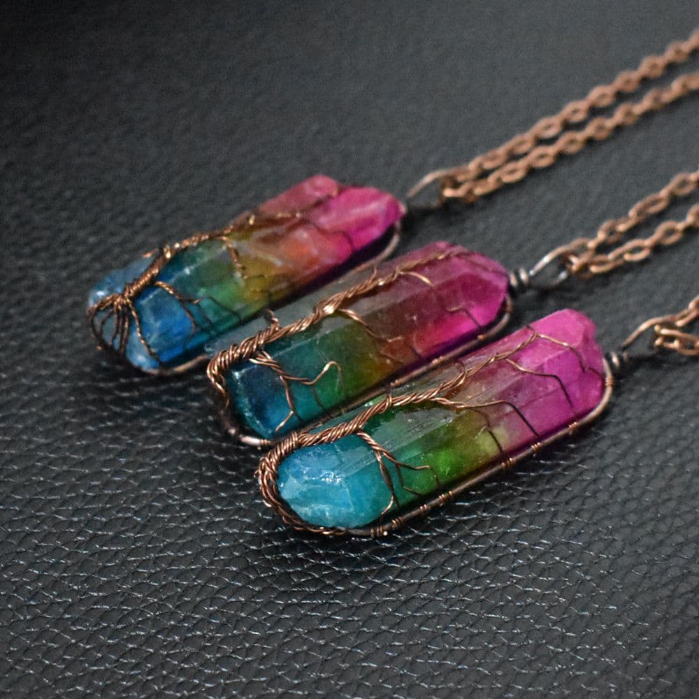 Collar Árbol de la Vida en Cristal de Piedra