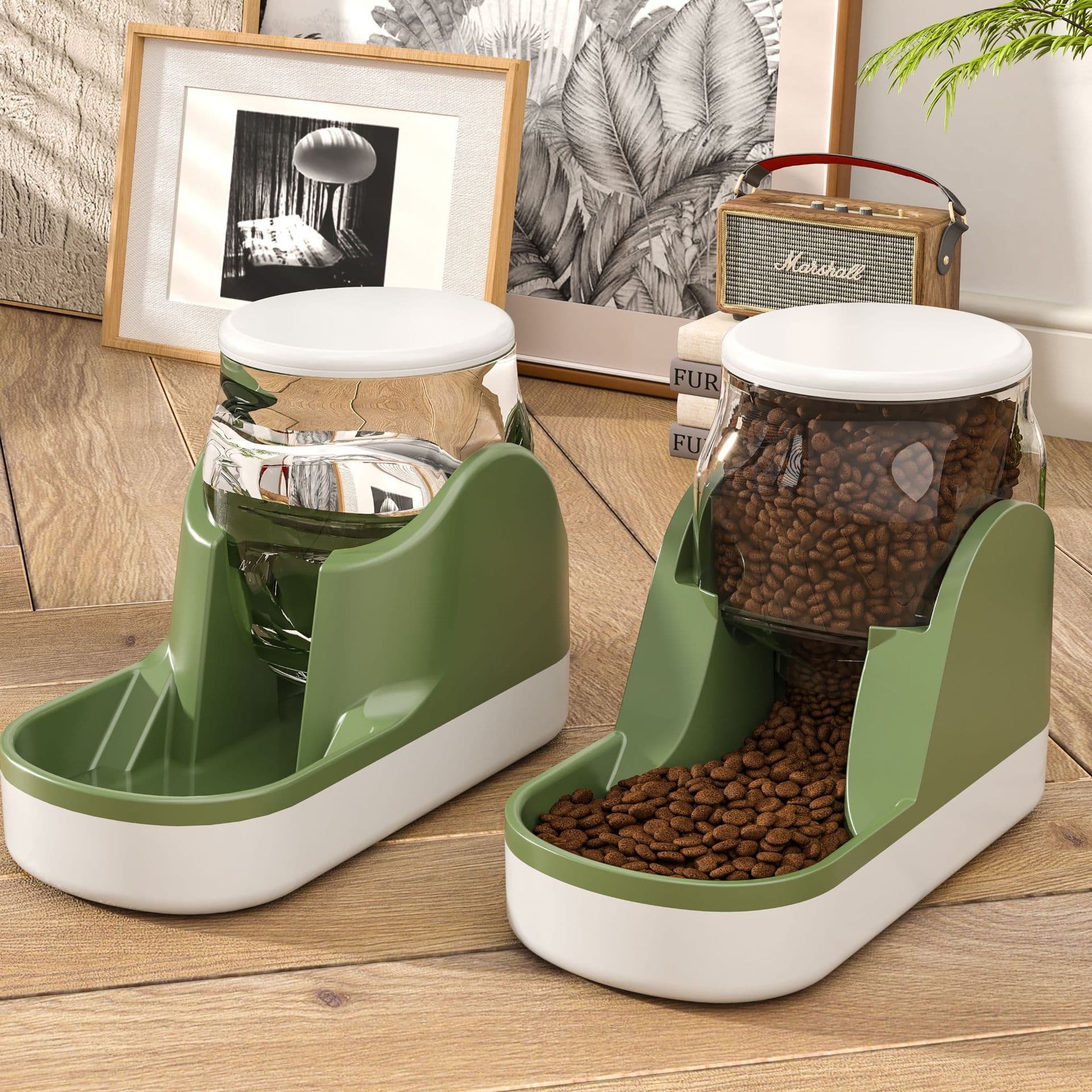 Fuente de Agua y Comedero Automático para Mascotas