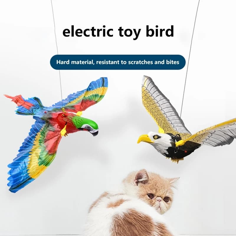 Juguete Interactivo de Pájaro Volador para Gatos y Perros