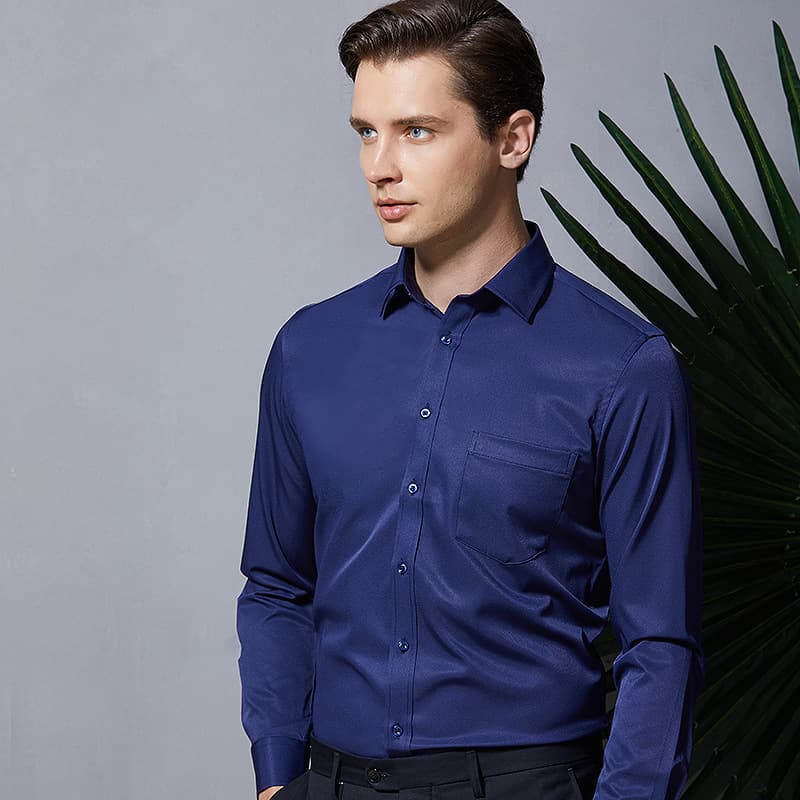 Camisa elástica mercerizada para hombre