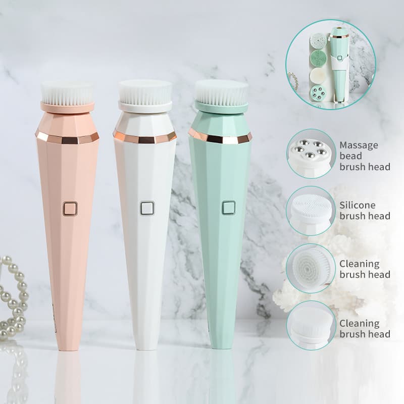Cepillo Limpiador Facial Eléctrico Recargable 4 en 1 USB