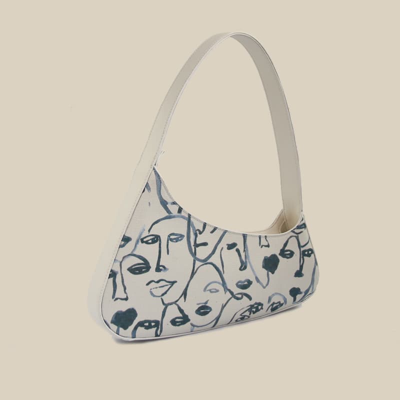 Bolso de hombro de piel