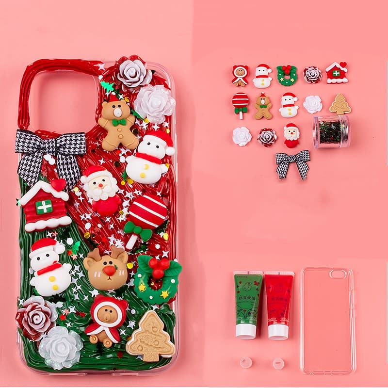 Set de Fundas Gel DIY Cream con Accesorios de Resina