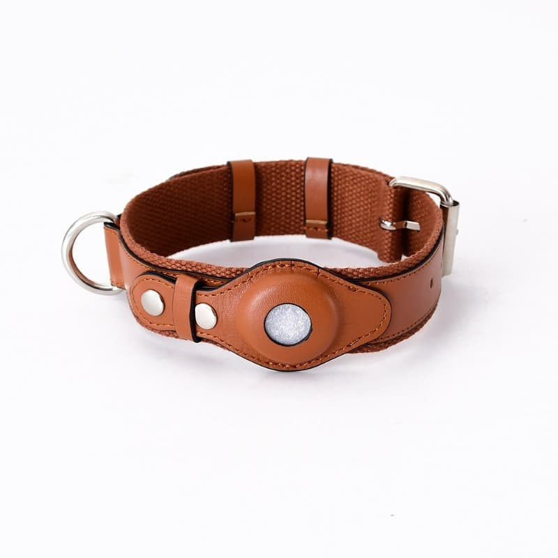Collar Ajustable para Perro con Soporte AirTag