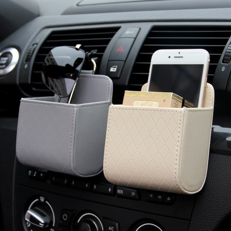 Bolsa de almacenamiento multifunción para salida de aire del coche