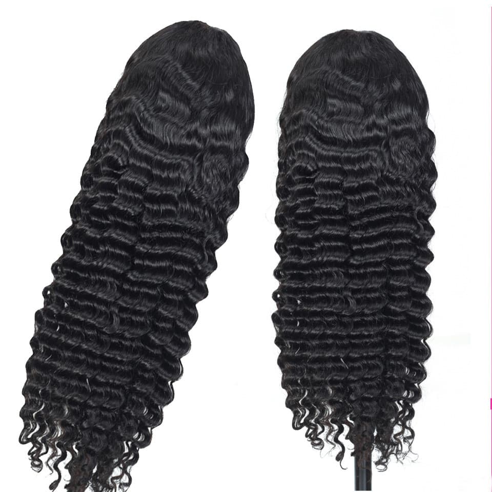 Peluca Frontal Ondas Profundas Cabello Natural 28-30"
