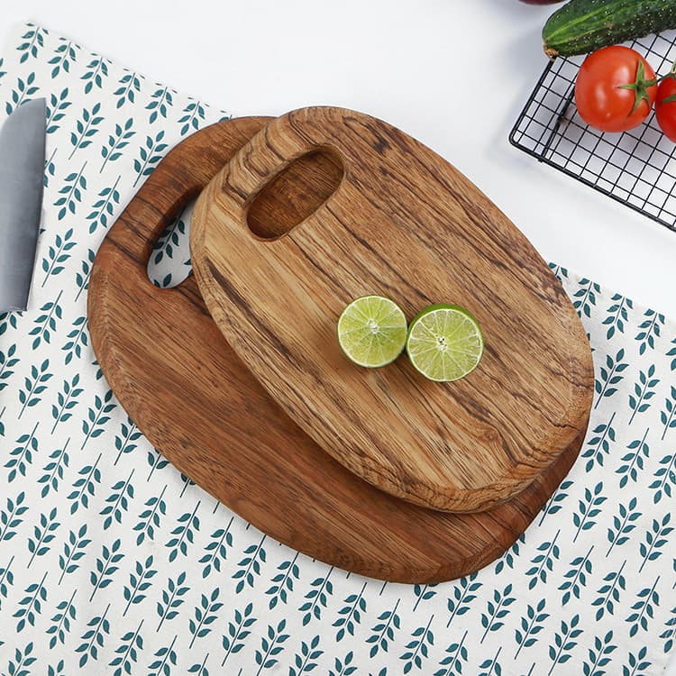 Tabla de Corte Redonda Zebra Wood