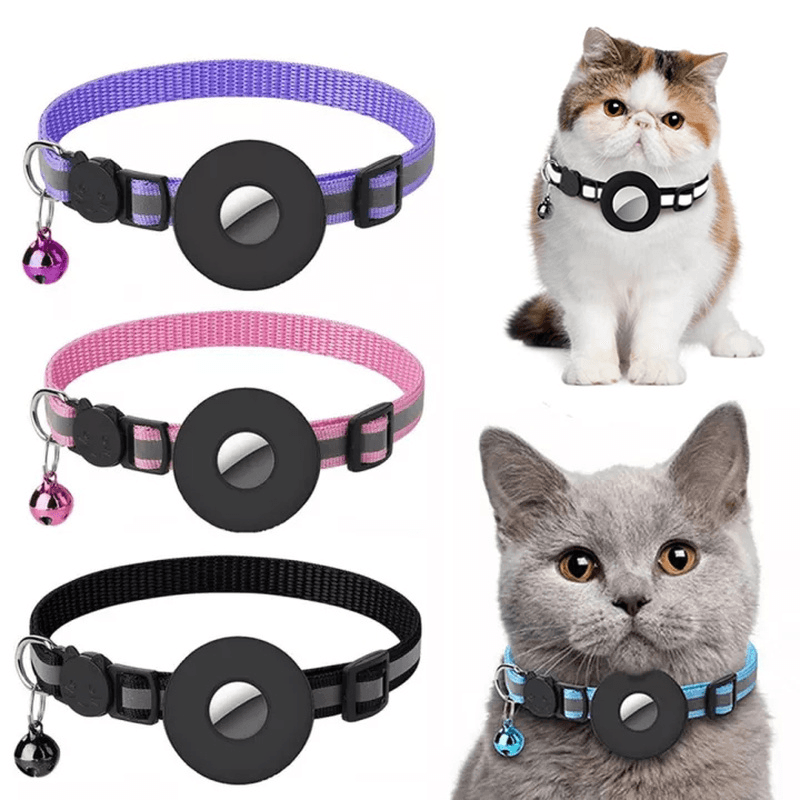 Collar Reflectante Funda Impermeable para AirTag Mascotas