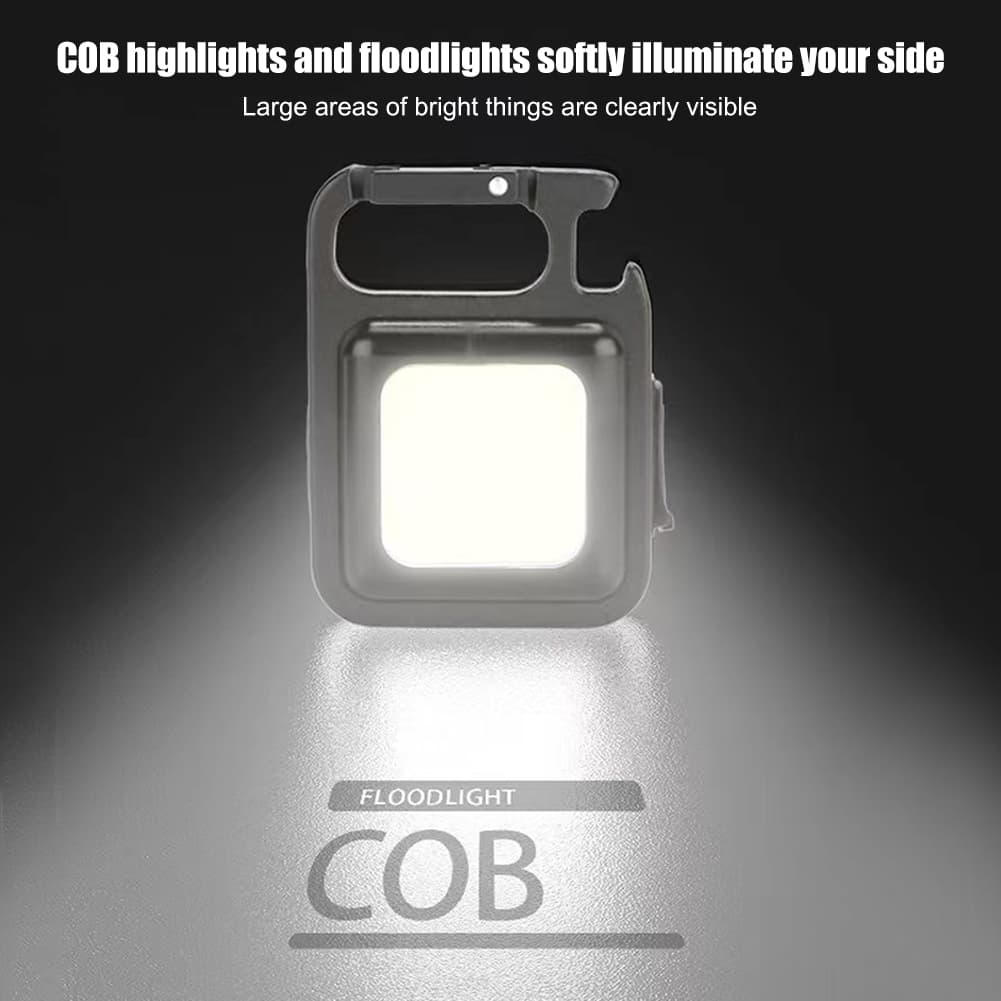 Linterna LED Portátil Recargable COB Llavero