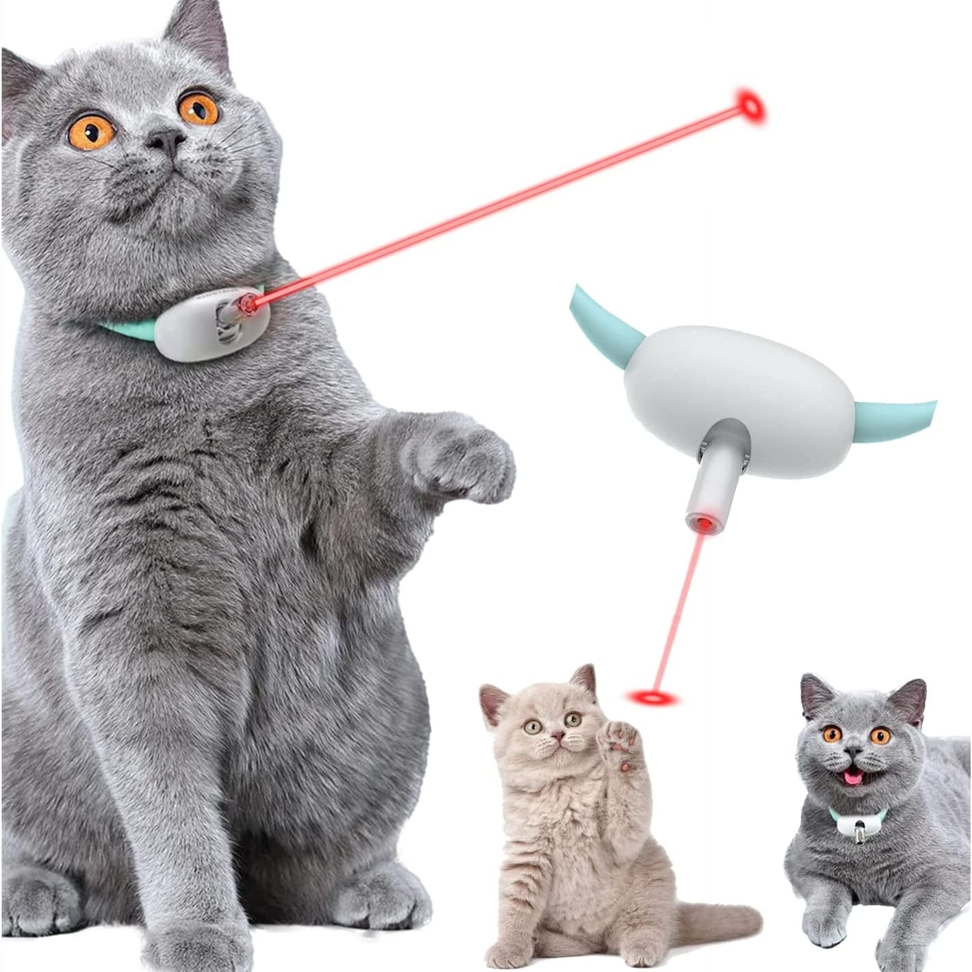 Collar Inteligente Láser Interactivo para Gatos