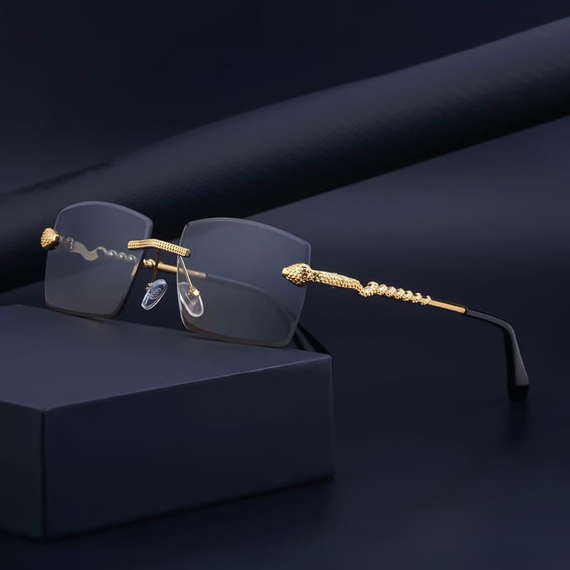 Gafas de Sol Rimless Moda para Hombre