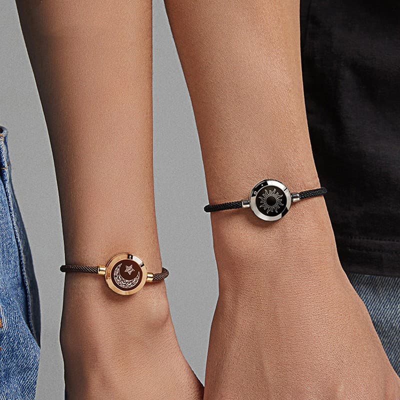 Pulsera Inteligente de Pareja Sun-Moon con Sensor