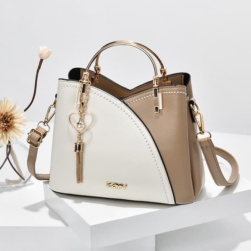 Bolso Crossbody Color Block con Borla Love