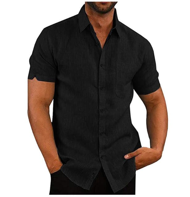 Camiseta Casual Hombre Manga Corta