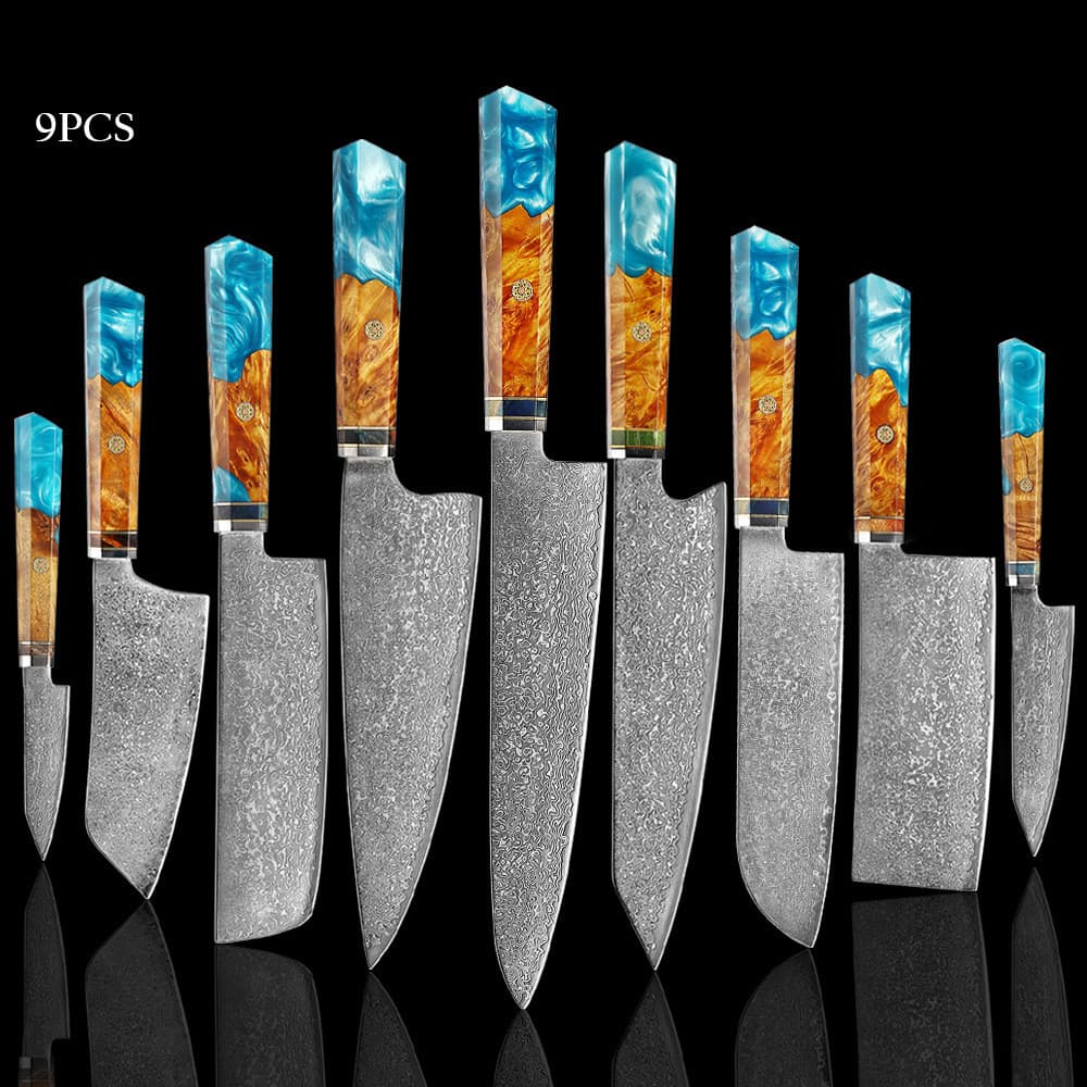 Cuchillo de Cocina Acero Inoxidable Damasco