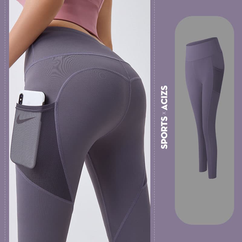 Mallas Yoga Mujer Control Abdomen con Bolsillo