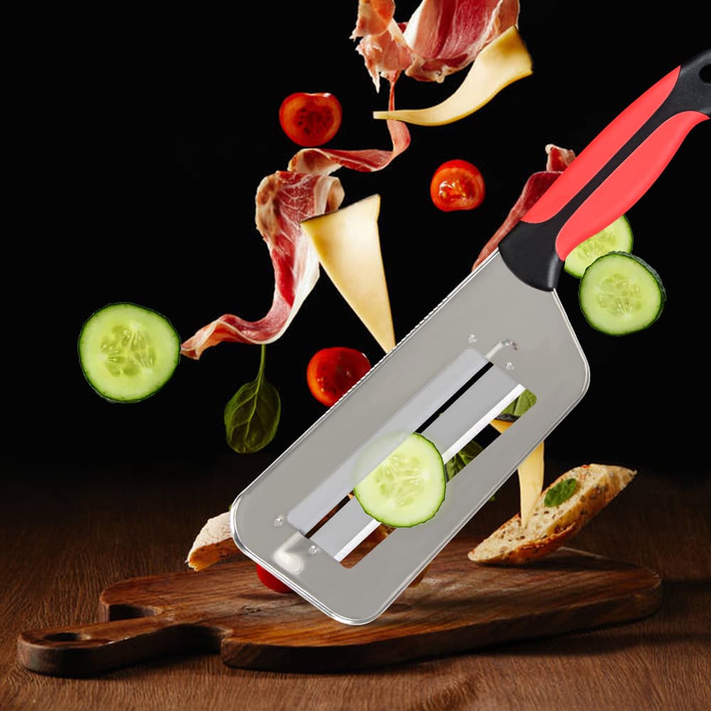 Cuchillo Cortador de Cebolla y Verduras Doble Hoja