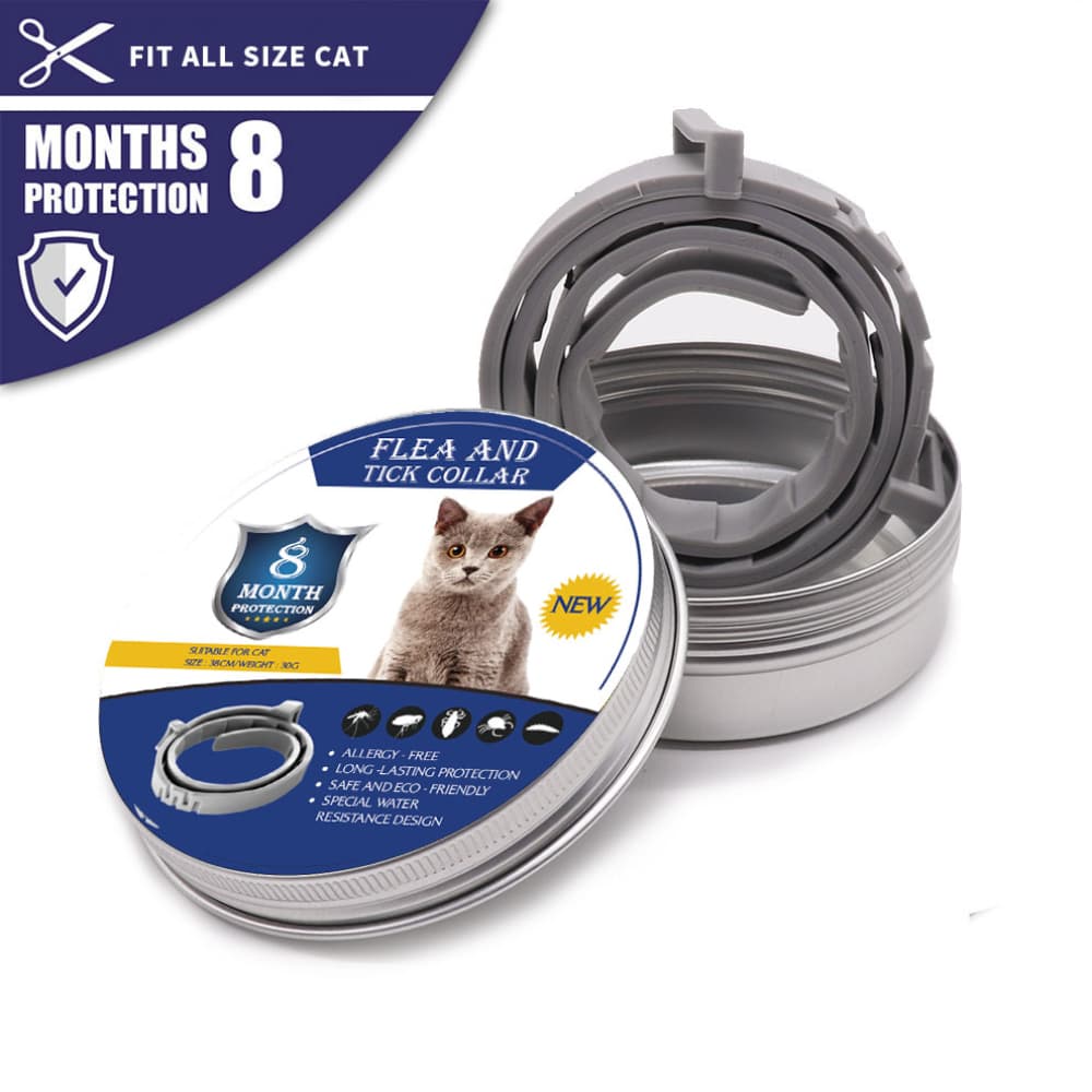 Collar antiinsectos ajustable para perros y gatos