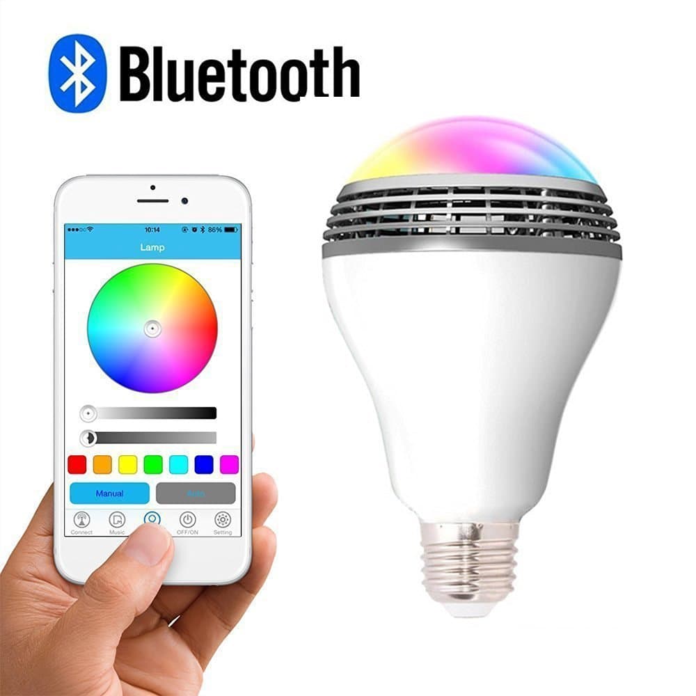 Bombilla LED Inteligente Bluetooth E27 con Altavoz
