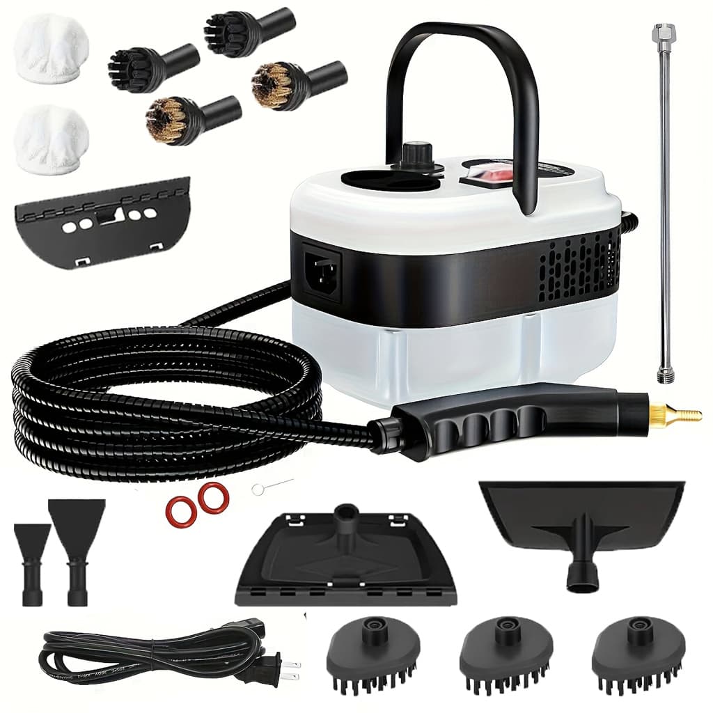 Limpiador de Vapor Portátil 2500W con Tanque de 1.2L