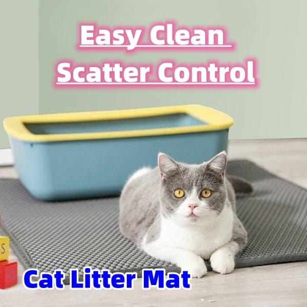 Tapete de Arena para Gatos Impermeable Control de Dispersión