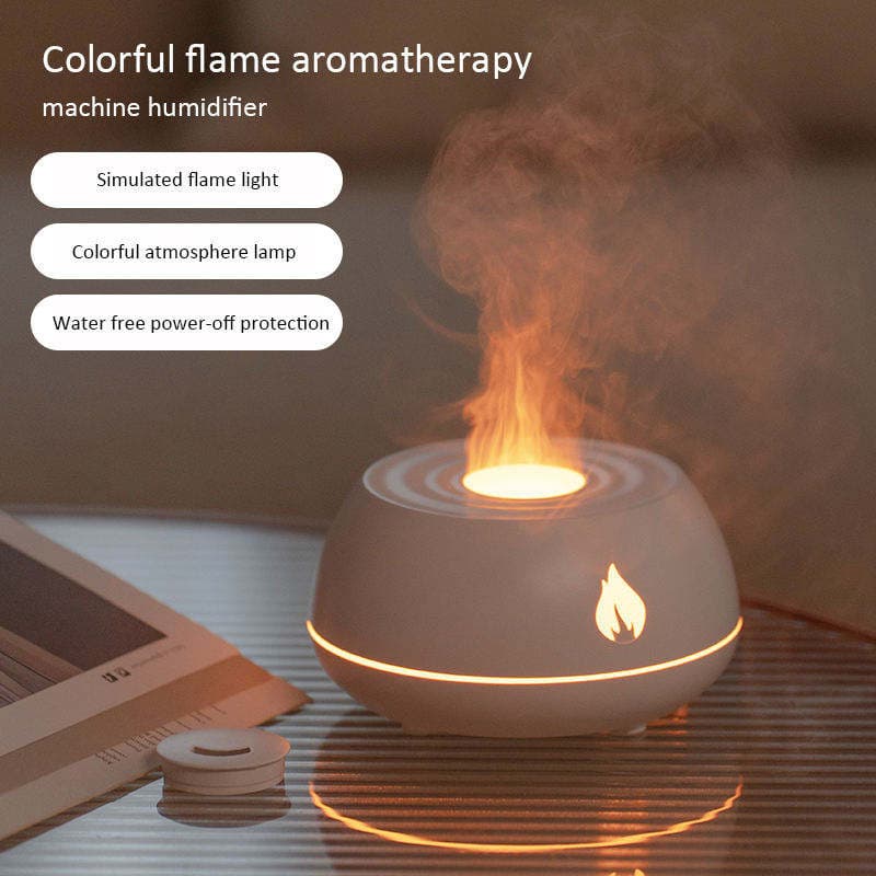 Difusor Aromaterápico con Humificador y Luz LED 130ml