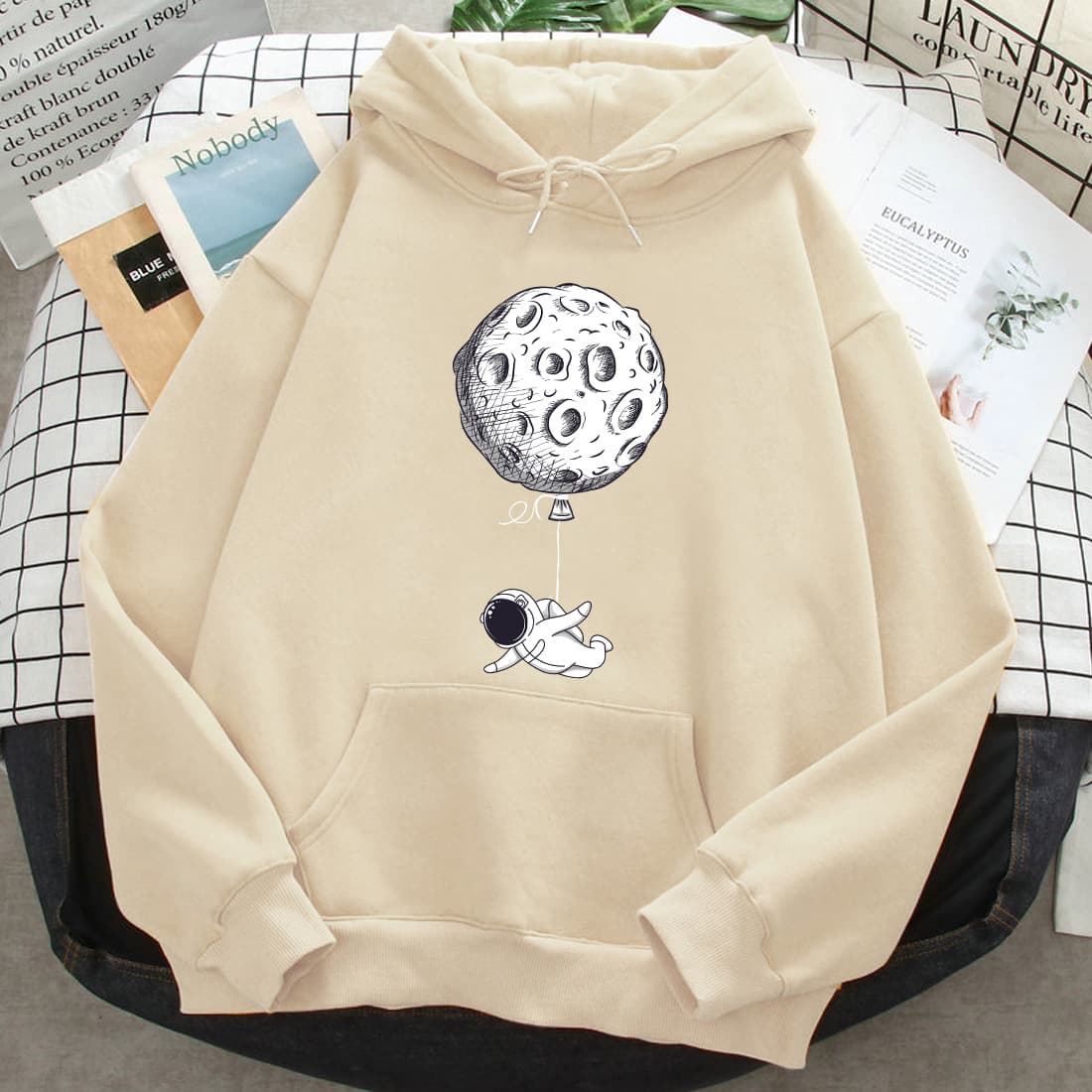 Sudadera Estampada Holgada Casual Unisex